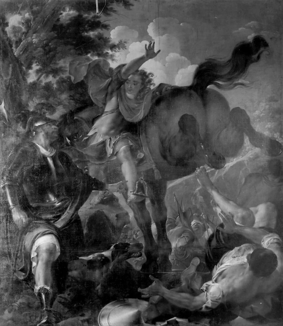 Alessandro Magno doma Bucefalo - Palazzo d'Arco, Mantova